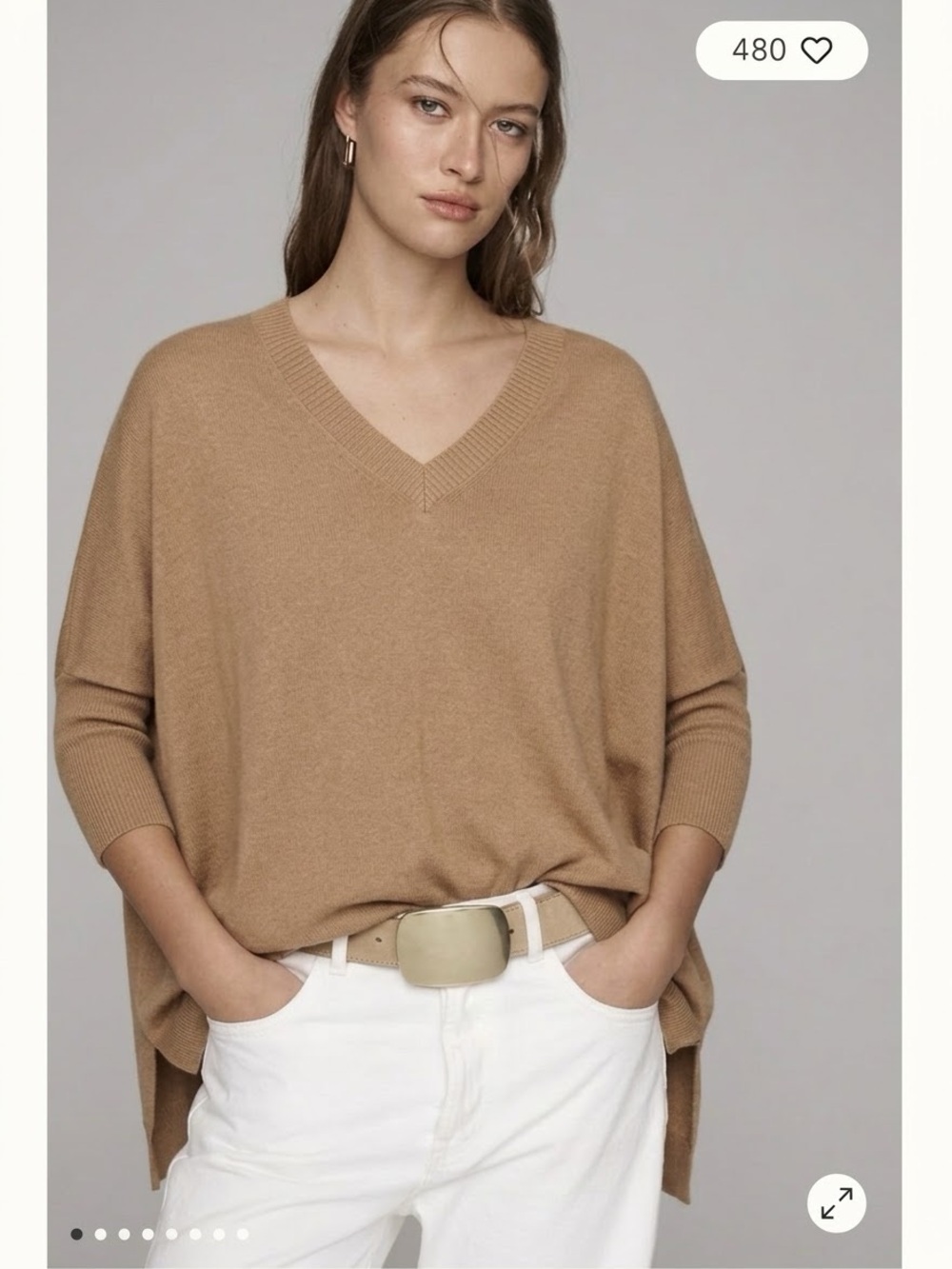 Light Brown Knit Sweater, Fall Top, Fall Sweater-Scandi Girl,Normcore